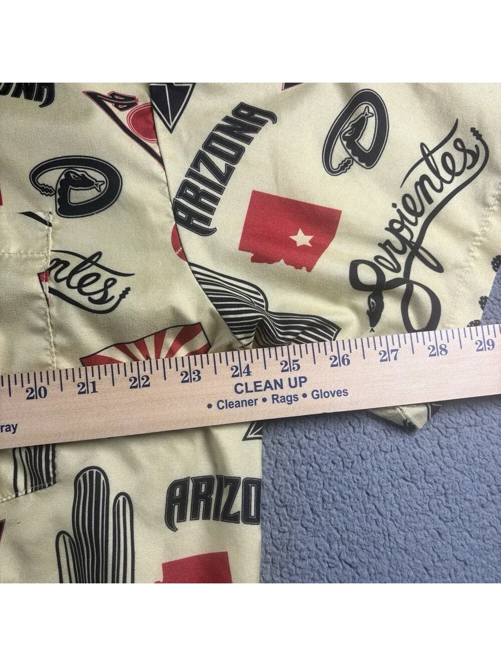 Cox Arizona Diamondbacks Cactus Serpientes Graphic Button Up Shirt Men's XL